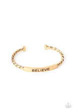 Load image into Gallery viewer, Paparazzi Accessories / Keep Calm and Believe - Gold
