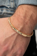 Load image into Gallery viewer, Paparazzi Accessories / Keep Calm and Believe - Gold
