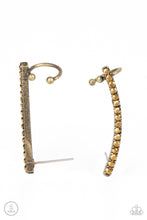 Load image into Gallery viewer, Paparazzi Accessories / Give Me The SWOOP - Brass Post Earring
